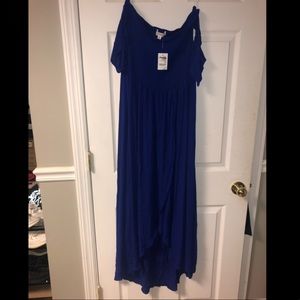 Royal blue long dress